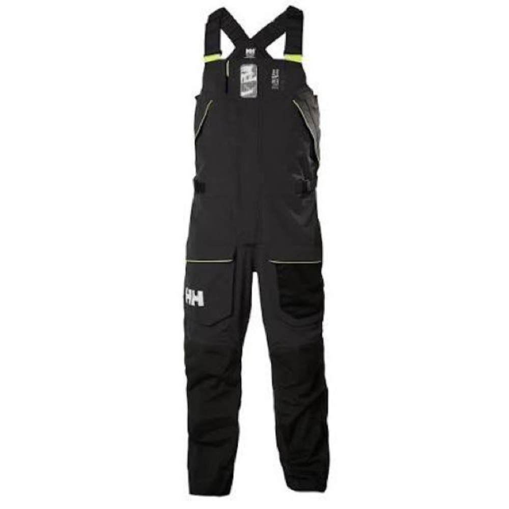Helly Hansen Black Skagen Bibs - Foul Weather Sailing Performance Size L